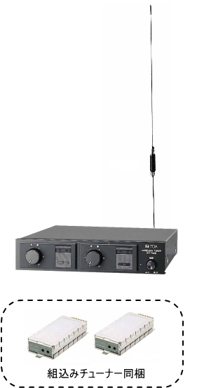 TOA ワイヤレス受信機 セット (直付けアンテナ付) [WT-750B-SET 