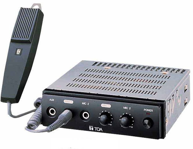 UNI-PEX 40WSDアンプ 車載拡声器SDレコーダー純正マイク付き-